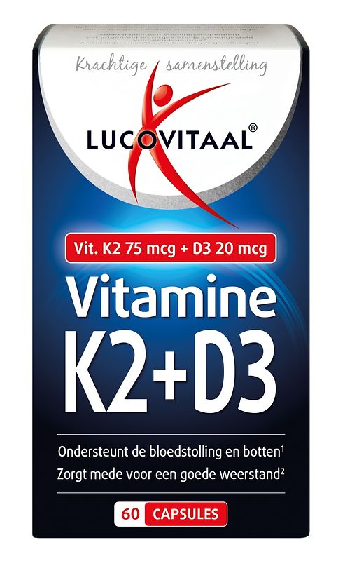 Foto van Lucovitaal vitamine k2 + d3 capsules