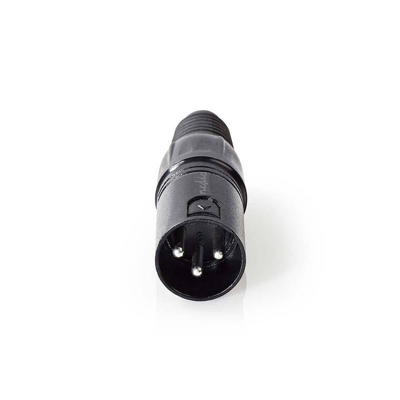 Foto van Nedis xlr-connector - cotp15900bk - zwart