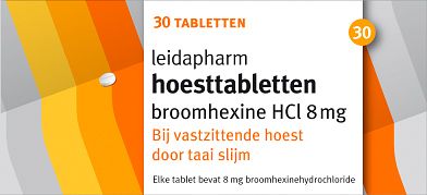 Foto van Leidapharm broomhexine tabletten 8mg