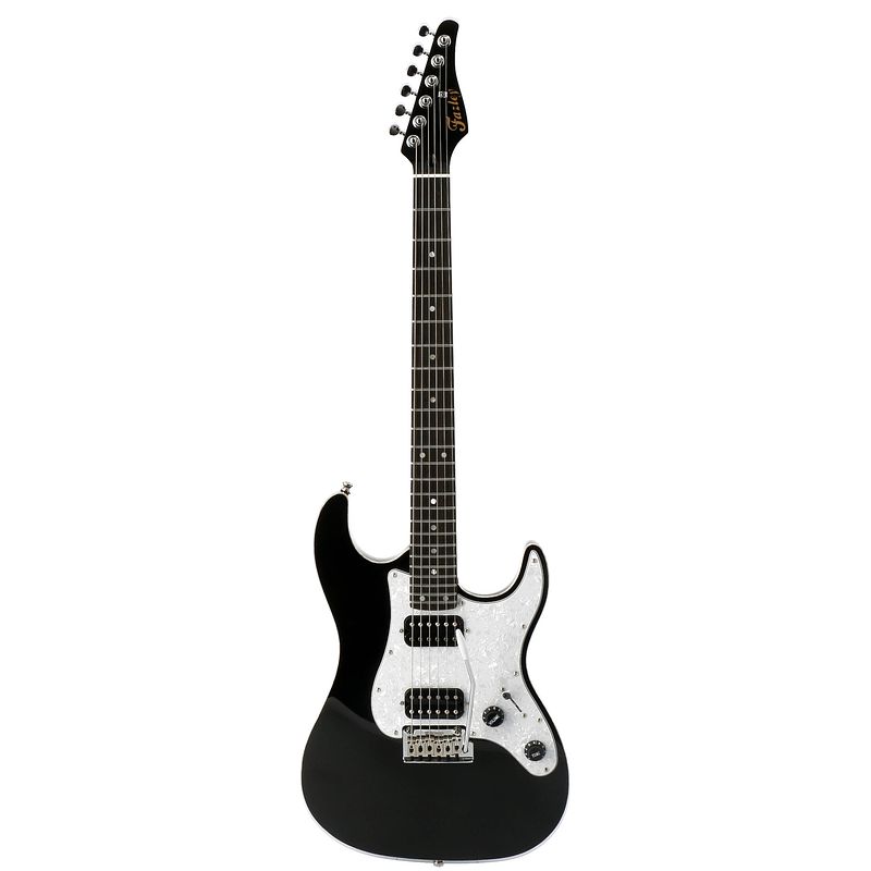 Foto van Fazley phynica fsst920-bk black elektrische gitaar