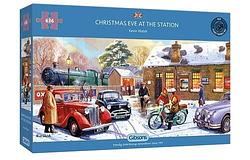 Foto van Gibsons - christmas eve at the station (636 stukjes) - puzzel;puzzel (5012269040517)