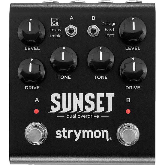 Foto van Strymon sunset midnight edition dual overdrive effectpedaal