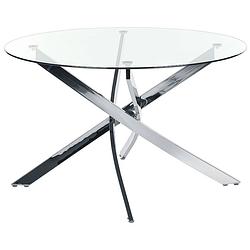 Foto van Beliani maramo - eettafel-zilver-veiligheidsglas