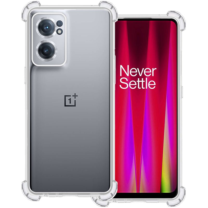 Foto van Basey oneplus nord ce 2 hoesje shock proof case transparant hoes - oneplus nord ce 2 hoes cover shockproof transparant