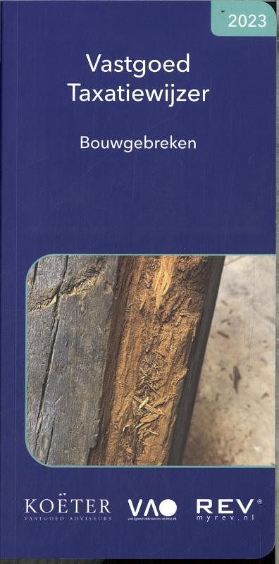 Foto van Vastgoed taxatiewijzer bouwgebreken 2023 - koeter vastgoed adviseurs - paperback (9789083141381)