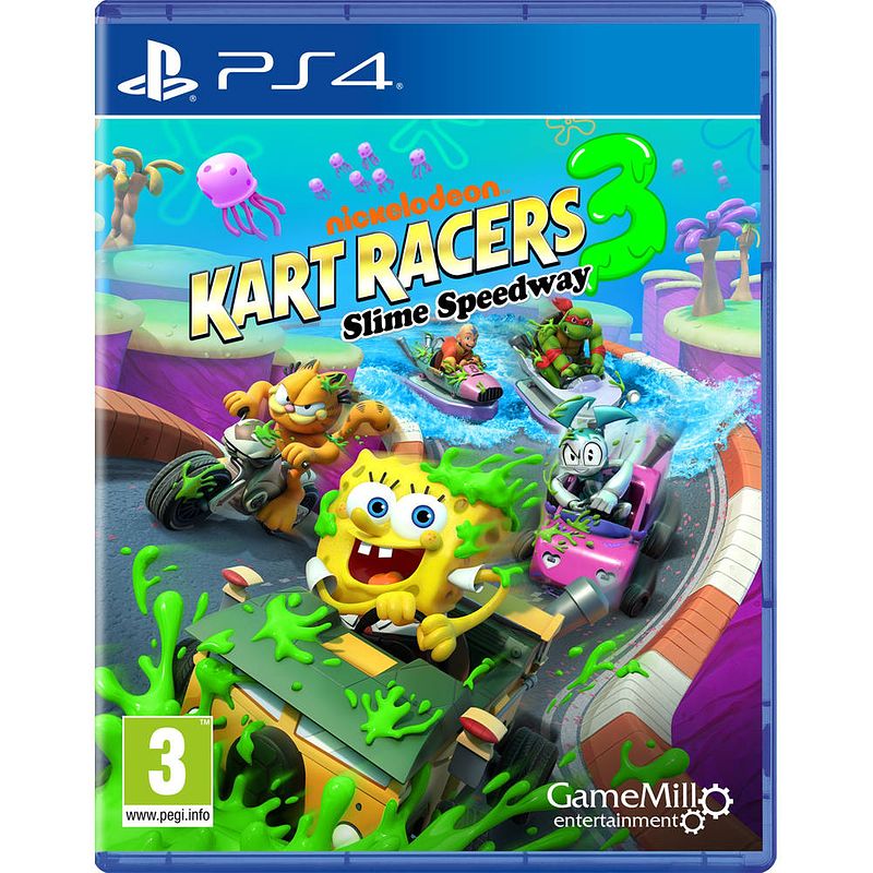 Foto van Ps4 nickelodeon kart racers 3 slime speedway