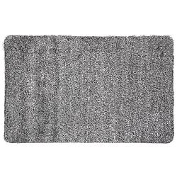 Foto van Deurmat/droogloopmat katoen/polyester super absorberend zwart 70 x 45 cm rechthoekig - deurmatten