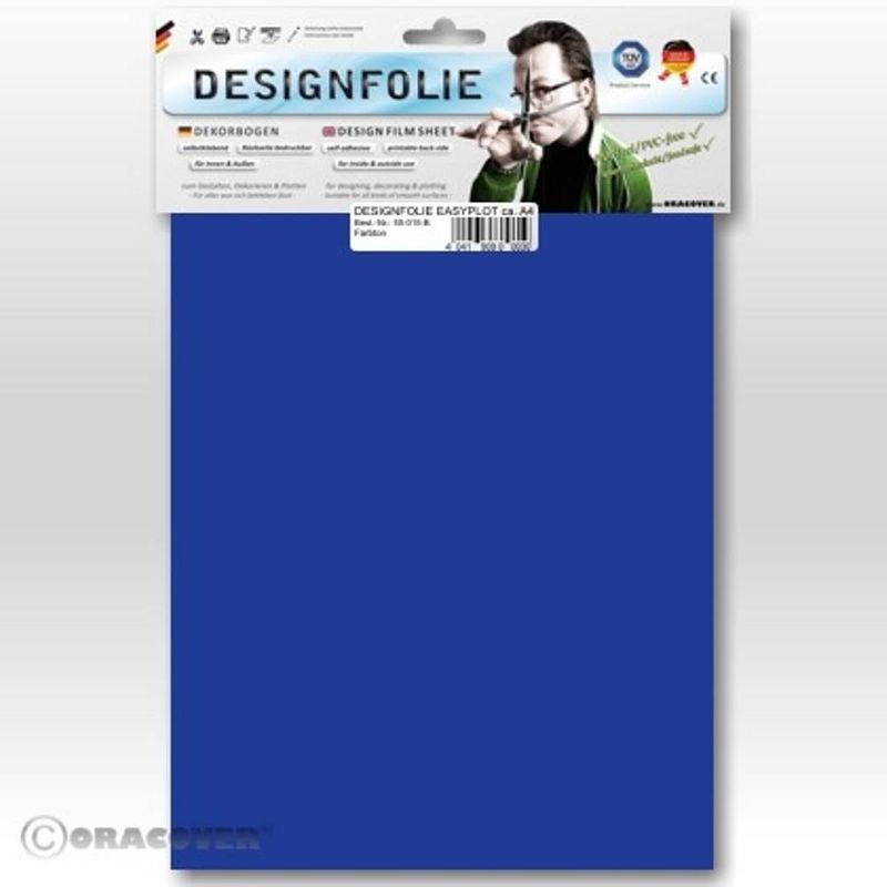 Foto van Oracover 80-059-b designfolie easyplot (l x b) 300 mm x 208 mm transparant blauw