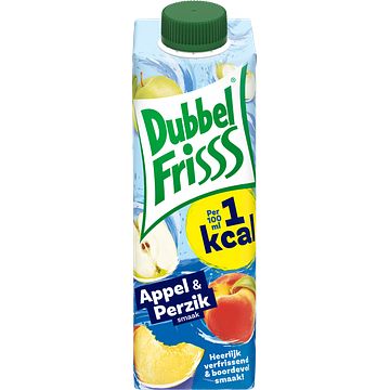 Foto van Dubbelfrisss 1kcal appel & perzik 350ml bij jumbo