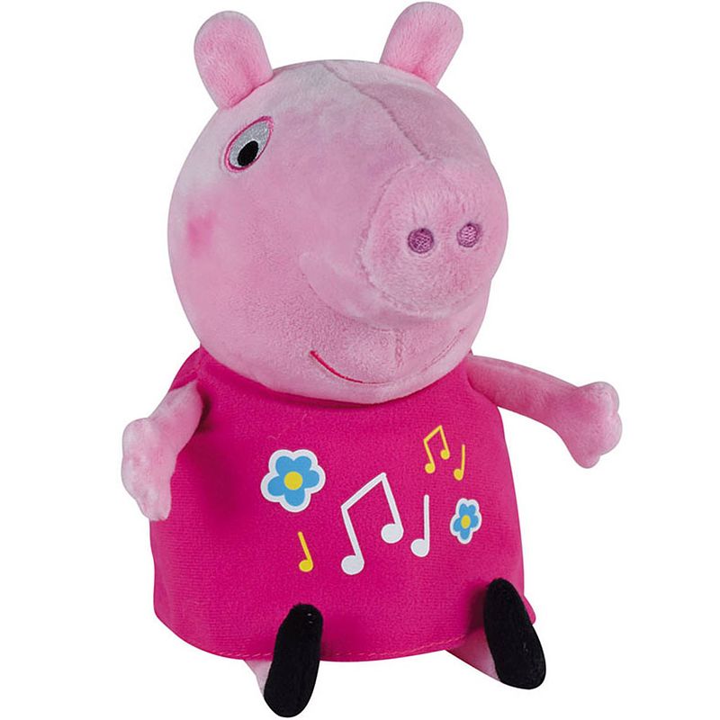 Foto van Peppa pig knuffel - lichtgevend en met muziek - 25 cm