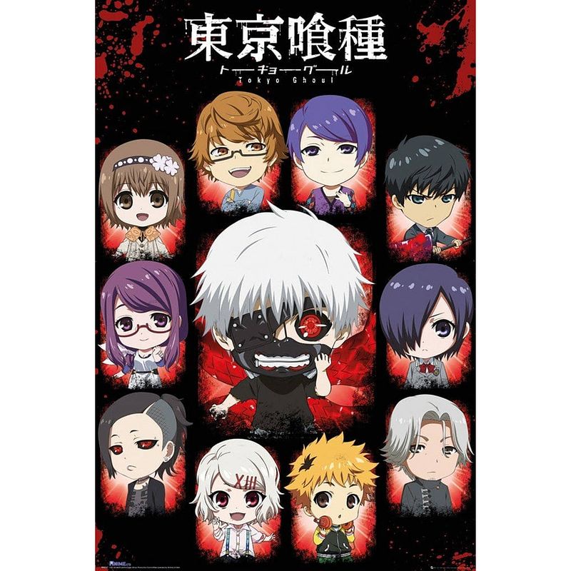 Foto van Gbeye tokyo ghoul chibi characters poster 61x91,5cm