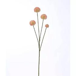 Foto van Buitengewoon de boet - kogeldistel tak roze 56 cm kunstplant
