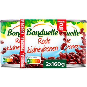 Foto van Bonduelle rode kidneybonen voordeelpak 2x160g bij jumbo