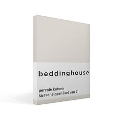 Foto van Beddinghouse percale katoen kussenslopen (set van 2) - 100% percale katoen - 60x70 cm - standaardmaat - off white