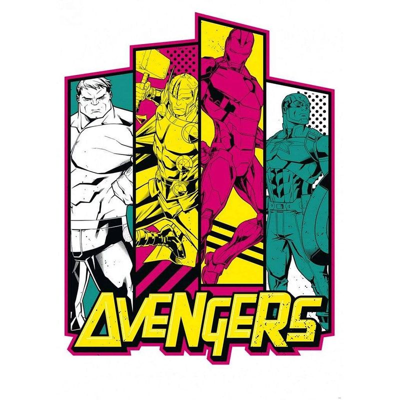 Foto van Komar avengers flash vlies fotobehang 200x280cm 4-banen