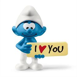 Foto van Schleich smurf with sign