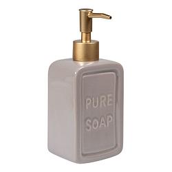 Foto van Quvio zeep dispenser 'spure soap's - grijs