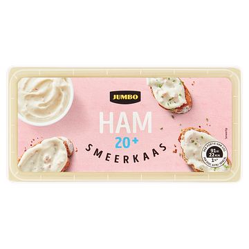 Foto van Jumbo ham smeerkaas 20+ 200g