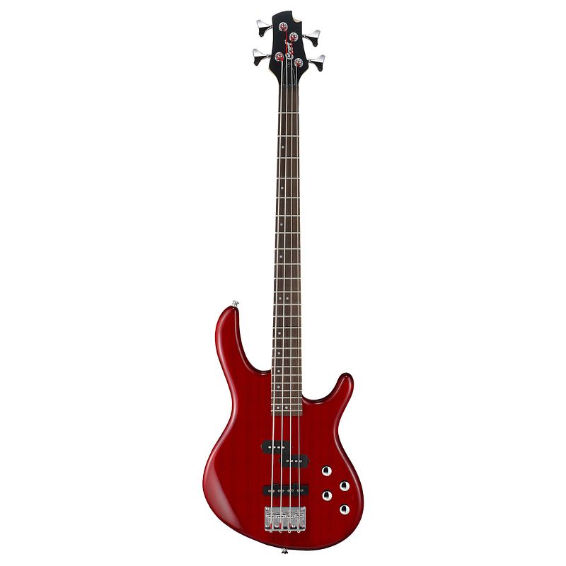 Foto van Cort action plus bass trans red elektrische basgitaar