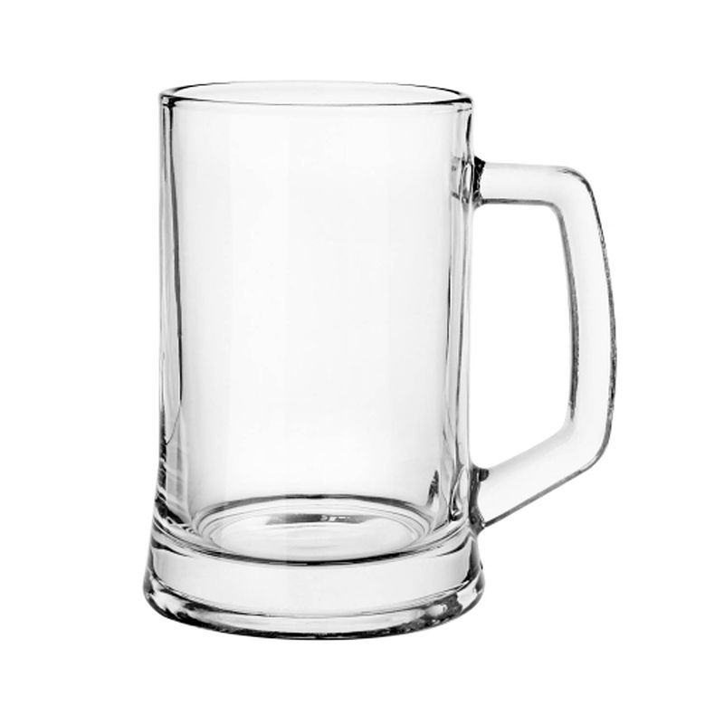 Foto van Glasmark bierglazen - bierpullen - transparant glas - 6x stuks - 500 ml - oktoberfest - bierglazen