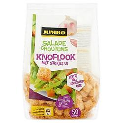 Foto van Jumbo saladecroutons knoflook met stukjes ui 50g