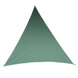 Foto van Premium kwaliteit schaduwdoek/zonnescherm shae driehoek groen 4 x 4 x 4 meter - schaduwdoeken