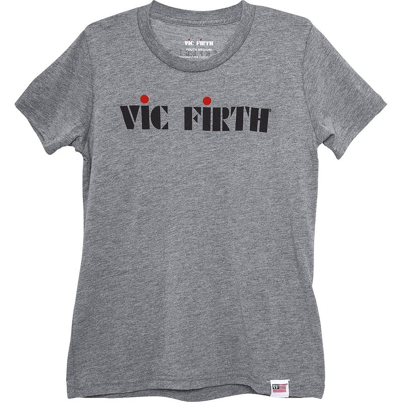 Foto van Vic firth youth logo tee t-shirt maat l (8 tot 16 jaar)