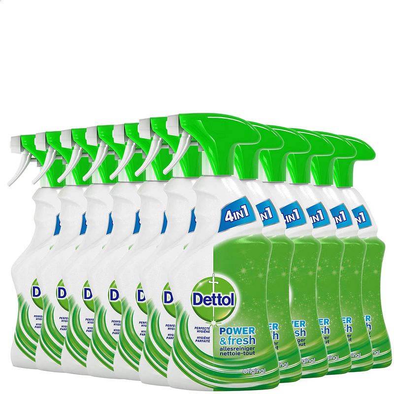 Foto van Dettol allesreiniger spray power & fresh - original - 500ml x12