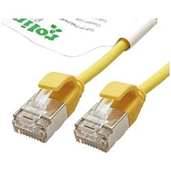 Foto van Roline green 21443322 rj45 netwerkkabel, patchkabel cat 6a u/ftp 0.50 m geel 1 stuk(s)