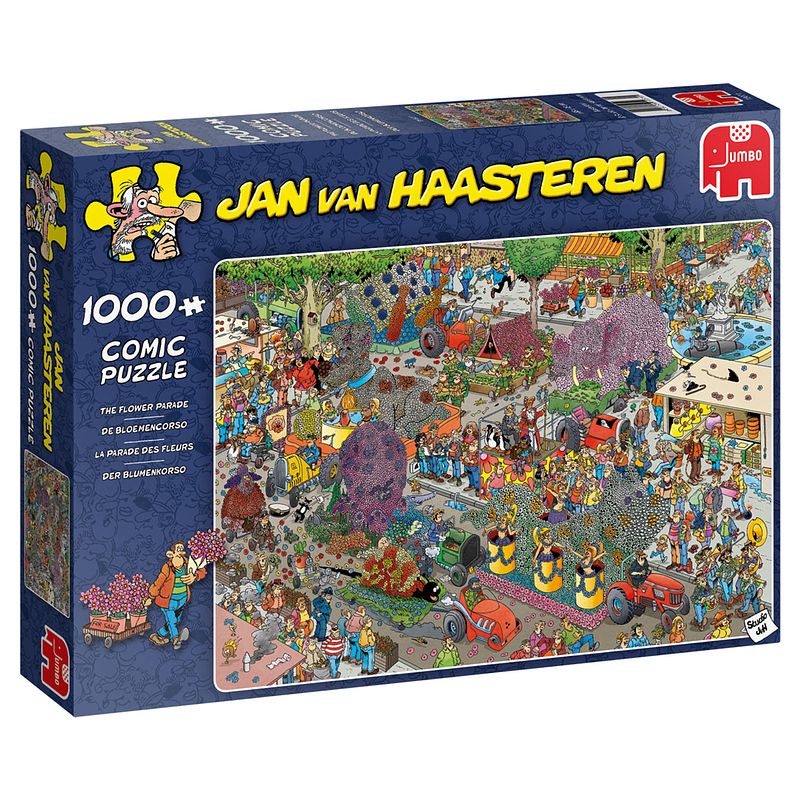 Foto van Jan van haasteren puzzel flower parade - 1000 stukjes