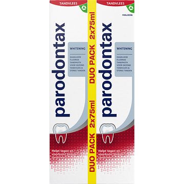 Foto van Parodontax tandpasta whitening duo pack 2 x 75ml bij jumbo