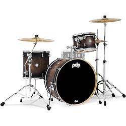 Foto van Pdp drums pdcm24rkscb concept maple charcoal burst lacquer 3d. rock shellset