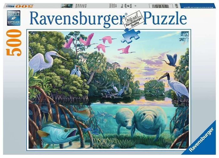 Foto van Puzzel ravensburger zeekoe momenten 500 stukjes