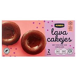 Foto van Jumbo lava cakejes met een kern van chocolade 2 stuks