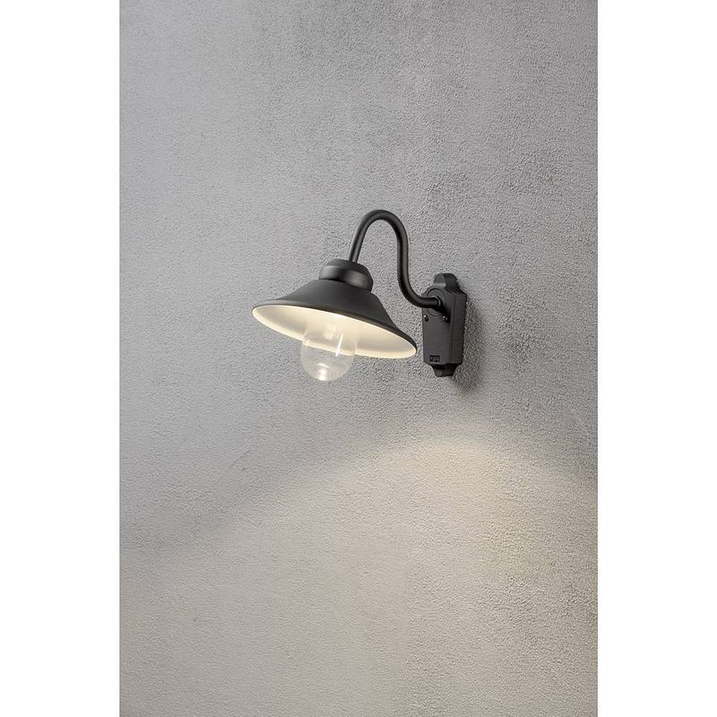 Foto van Konstsmide vega 564-750 led-buitenlamp (wand) energielabel: f (a - g) led led vast ingebouwd 8 w zwart