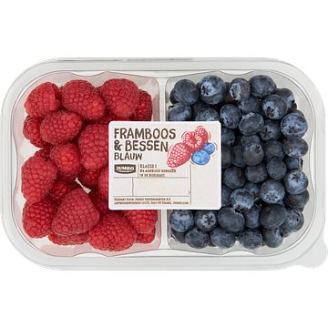 Foto van Jumbo framboos & bessen blauw 300g