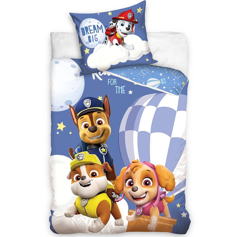 Foto van Paw patrol dekbedovertrek dream big - eenpersoons - 140 x 200 cm - katoen