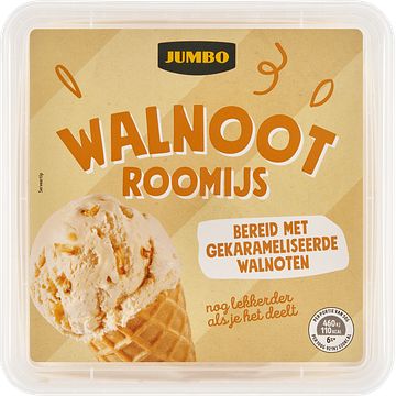 Foto van Jumbo walnoot roomijs 500g