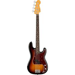 Foto van Fender american professional ii precision bass rw 3-color sunburst elektrische basgitaar met koffer