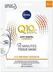 Foto van Nivea q10 energy instant recharge tissue mask bij jumbo