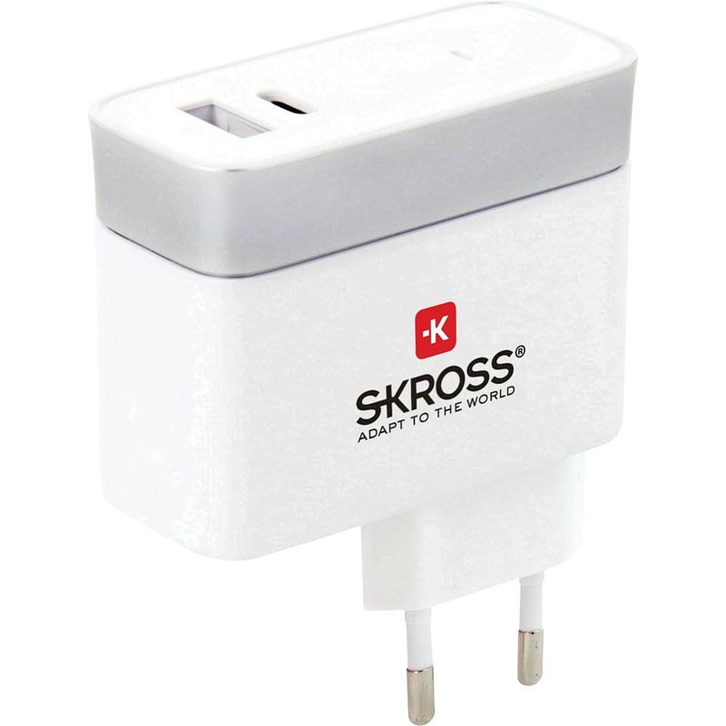 Foto van Skross skross 2.800131 usb-oplader thuis uitgangsstroom (max.) 5.4 a 2 x