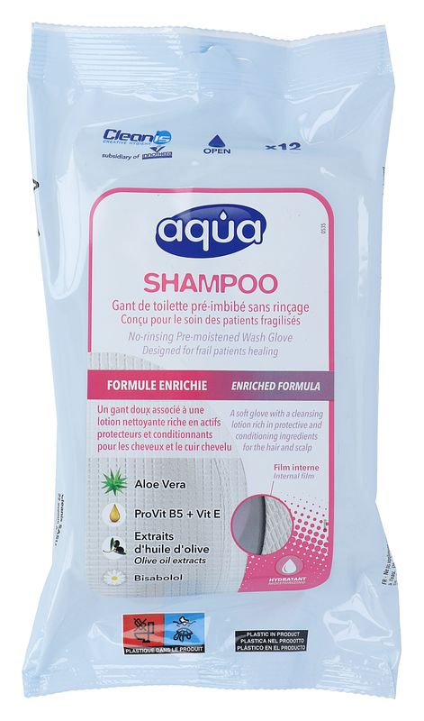 Foto van Aqua shampoo washandjes
