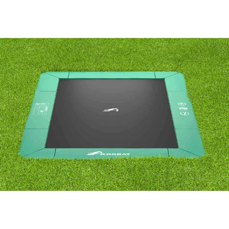 Foto van Trampoline akrobat orbit flat 305x183 (10x6ft) green