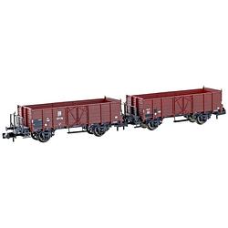 Foto van Hobbytrain h24351 n 2-delige set open goederenwagons m6 van de sbb