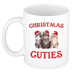 Foto van Christmas cuties kerstcadeau kerstmok met kittens 300 ml - bekers