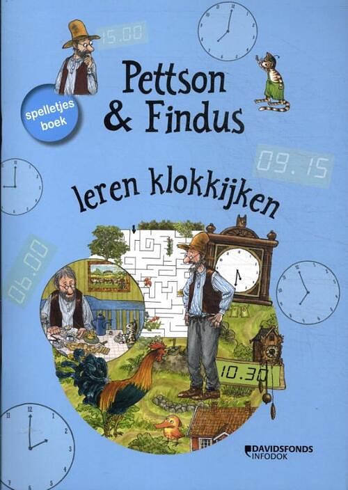 Foto van Pettson en findus leren klokkijken - sven nordqvist - paperback (9789002280610)