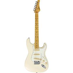 Foto van Fgn guitars boundary st olw elektrische gitaar, olympic white, met gigbag