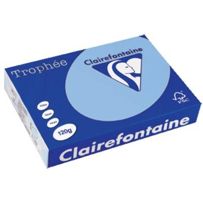 Foto van Clairefontaine trophée pastel a4 helblauw, 120 g, 250 vel