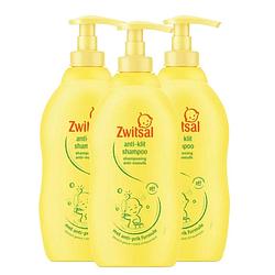 Foto van Zwitsal - anti klit shampoo - 3 x 400ml - voordeelpack