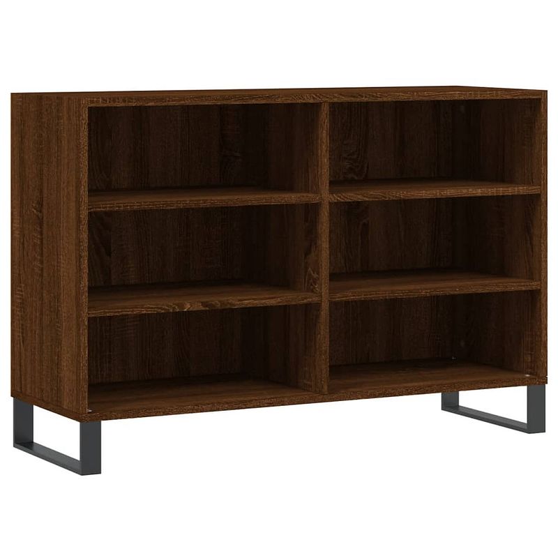 Foto van Vidaxl dressoir 103,5x35x70 cm bewerkt hout bruineikenkleurig